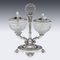 19th Century French Solid Silver & Glass Condiments Service, 1830s, Set of 8, Image 21