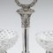 Service à Condiments 19ème Siècle en Argent Massif et Verre, France, 1830s, Set de 8 5