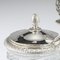 19th Century French Solid Silver & Glass Condiments Service, 1830s, Set of 8 3