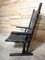 Fauteuil Style Rietveld Vintage en Cuir Noir, Pays-Bas, 1969 7