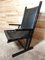 Vintage Dutch Rietveld Style Ebonized Black Leather Armchair, 1969 8