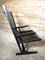 Vintage Dutch Rietveld Style Ebonized Black Leather Armchair, 1969, Image 3