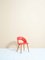 Scandinavian Red Desk Chair, 1950s 1