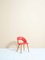 Scandinavian Red Desk Chair, 1950s, Image 1