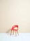 Scandinavian Red Desk Chair, 1950s, Image 3