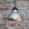 French Industrial Mercury Glass & Brass Pendant Lamp from GAL, 1940s 5