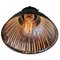 French Industrial Mercury Glass & Brass Pendant Lamp from GAL, 1940s 2