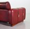 Cubic Chesterfield Style Capped Burgundy Leather Lounge / Club Chair, 1970s 12