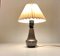 Scandinavian Speckled Glaze Ceramic Table Lamp, 1960s 3