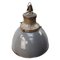 Mid-Century Industrial Gray Enamel & Cast Iron Pendant Lamp from Industria Rotterdam 2