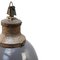 Mid-Century Industrial Gray Enamel & Cast Iron Pendant Lamp from Industria Rotterdam, Image 3