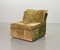 German Moss Green Nubuck Leather Patchwork Sofa Modules & Ottoman from Laauser, 1970s, Set of 5 15