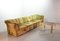 German Moss Green Nubuck Leather Patchwork Sofa Modules & Ottoman from Laauser, 1970s, Set of 5 24