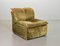 German Moss Green Nubuck Leather Patchwork Sofa Modules & Ottoman from Laauser, 1970s, Set of 5 21