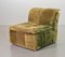 German Moss Green Nubuck Leather Patchwork Sofa Modules & Ottoman from Laauser, 1970s, Set of 5 23