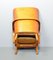 Scandinavian Brown Fabric & Plywood Wingback Lounge / Club Chair, 1950s 9