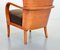 Scandinavian Brown Fabric & Plywood Wingback Lounge / Club Chair, 1950s, Image 17