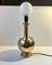 Scandinavian Brass Table Lamp from ABO, 1970s, Image 1