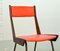 Italian Red Leatherette Dining Chairs by Gianfranco Frattini for R&B, 1950s, Set of 6 13
