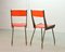Italian Red Leatherette Dining Chairs by Gianfranco Frattini for R&B, 1950s, Set of 6 10