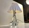 Swedish Frosted Glass Table Lamp from Ateljé Engberg, 1970s, Image 1
