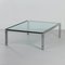 Rectangular Glass Coffee Table from Metaform, 1980s 5