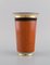 Schale und Vase in Gold & Orange Crackle Porzellan von Royal Copenhagen 3