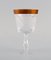 Wine Glasses in Mouth-Blown Crystal Glass with Gold Edges, France, 1930s, Set of 4 2