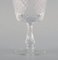 Bicchieri da vino in cristallo soffiato a bocca con bordi dorati, Francia, anni '30, set di 4, Immagine 4