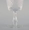 Wine Glasses in Mouth-Blown Crystal Glass with Gold Edges, France, 1930s, Set of 4 4