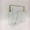 Mid-Century Acrylic Glass Magazine Rack by David Lange, 1970s, Image 1