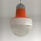 Space Age Italian Glass Hanging Lamp, 1970s 1