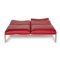 Roro Two-Seater Red Sofa from Brühl & Sippold 3