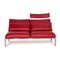 Roro Two-Seater Red Sofa from Brühl & Sippold 10