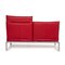 Roro Two-Seater Red Sofa from Brühl & Sippold 13
