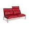 Roro Two-Seater Red Sofa from Brühl & Sippold 9