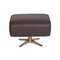Evita Gray Leather Stool from Koinor 6