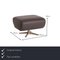 Evita Gray Leather Stool from Koinor 2
