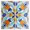 Antique Handmade Ceramic Tile from Devres, France, 1910s 1