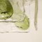 Grüne mundgeblasene Wandleuchten von Nason, 1960er 3