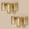 Large Glass Wall Sconces in the Style of Kalmar, Set of 2 11