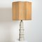 Large Ceramic Table Lamp by B. Rooke with Custom Made Silk Lampshade by René Houben 6