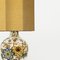 Large Gouda Royal Table Lamp with Silk Shade by Rene Houben, 1930s, Image 9