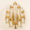 Venini Style Murano Glass and Gold-Plated Sconces, Italy, Set of 2 9