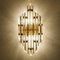 Venini Stil Murano Glas & Vergoldete Wandlampen, Italien, 2er Set 5