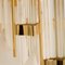 Venini Stil Murano Glas & Vergoldete Wandlampen, Italien, 2er Set 7
