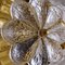Glass and Brass Floral Wall Lights from Ernst Palme, 1970s, Set of 2, Image 3