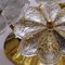 Glass and Brass Floral Wall Lights from Ernst Palme, 1970s, Set of 2, Image 5