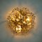 Glass and Brass Floral Wall Lights from Ernst Palme, 1970s, Set of 2 15