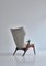 Danish Wing Chair in Teakwood by Kurt Østervig, 1950s, Image 5
